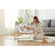 Leagan, FreeON, Snuggy, Cu 5 viteze de leganare, 8 melodii, Cu jucarii, Pana la 9 kg, Stars BYN84928