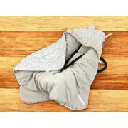 Paturica calduroasa, MimiNu, Premium, Pentru scoica, scaun auto/carucior, Cu volanas si dantela, Dimensiune 90x90 cm, Din Bumbac, Materiale certificate Oeko Tex Standard 100, Meadow BYN6426972031363