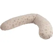 Perna alaptare, Bubaba, Cu doua fete, 170 x 35 cm, Grey Hearts BYN87233