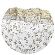 Sac de dormit, MimiNu, Premium, Cu picioruse, De iarna, Din bumbac certificat Oeko Tex Standard 100, Cu dantela si volan, 90 cm, S, Meadow BYN6426972031356