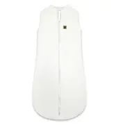 Sac de dormit, MimiNu, Premium, Din bumbac interlock, Materiale certificate Oeko Tex Standard 100, Cu fermoar, 3 - 12 luni, 2.5 Tog, Soft Ecru BYN6426972031455