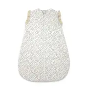 Sac de dormit, MimiNu, Premium, Pentru bebelusi, De iarna, Din bumbac certificat Oeko Tex Standard 100, Cu dantela si volan, 70 cm, 2.5 Tog, Meadow BYN6426972031349