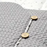 Sac de iarna cu gluga, Jane, Mims Plus, Pentru carucior si scoica auto, 88 x 43 cm, Inchidere cu nasturi si fermoar, Botanic BYN8420421088456