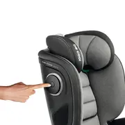 Scaun auto, Be Cool, Mars, I-Size, 100-150 cm, 4-12 ani, Cu isofix, Protectie superioara in caz de impact lateral - SPS, Cu tetiera reglabila, Conform cu standardul european de securitate ECE R129, Be Night BYN8420421095034