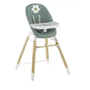 Scaun de masa evolutiv Woody, Jane, De la 6 luni la 8 ani, Din lemn, Husa lavabila, Conform cu EN 14988:2017 + A1:2020 si EN 17191:2021, Botanic BYN8420421089651