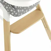 Scaun de masa evolutiv Woody, Jane, De la 6 luni la 8 ani, Din lemn, Husa lavabila, Conform cu EN 14988:2017 + A1:2020 si EN 17191:2021, Botanic BYN8420421089651