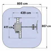 Spatiu de joaca din lemn de cedru kidkraft ridgeview deluxe clubhouse, complet echipat, pentru 9 copii - okekkf270855e