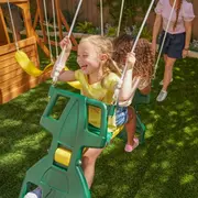 Spatiu de joaca din lemn de cedru kidkraft ridgeview deluxe clubhouse, complet echipat, pentru 9 copii - okekkf270855e