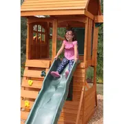 Spatiu de joaca din lemn de cedru kidkraft ridgeview deluxe clubhouse, complet echipat, pentru 9 copii - okekkf270855e