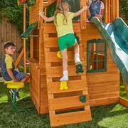 Spatiu de joaca din lemn de cedru kidkraft ridgeview deluxe clubhouse, complet echipat, pentru 9 copii - okekkf270855e
