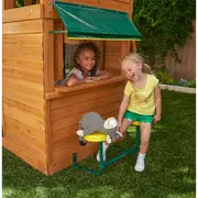 Spatiu de joaca din lemn de cedru kidkraft ridgeview deluxe clubhouse, complet echipat, pentru 9 copii - okekkf270855e
