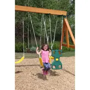 Spatiu de joaca din lemn de cedru kidkraft ridgeview deluxe clubhouse, complet echipat, pentru 9 copii - okekkf270855e