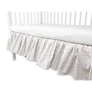 Volanas pentru saltea de patut, MimiNu, Premium, 120x60 cm, Din bumbac certificat Oeko Tex Standard 100, Meadow BYN6426972031233