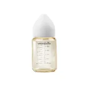 Biberon Anti-colici Mombella PPSU, 180 ml, cu Tetină Silicon S - Flux Lent (0-3 Luni) - Ivory KRTM01833