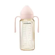 Biberon Anti-colici Mombella PPSU, 300 ml, cu Tetină Silicon L - Flux Rapid  (6-9 Luni) - Old Rose KRTM01836