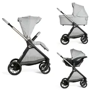 Carucior copii 3 in 1 Chicco Bellagio, Lunar Rock (gri deschis), 0luni+ CHC8713640+8713740+8714640-8