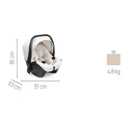 Carucior copii 3 in 1 Chicco Bellagio, Lunar Rock (gri deschis), 0luni+ CHC8713640+8713740+8714640-8