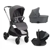 Carucior copii 3 in 1 Chicco Bellagio 2, Black Satin (negru), First Seat Recline, 0luni+ CHC8718345+8713745+8710045-8