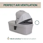 Carucior copii 3 in 1 Chicco Seety, cu scaun auto Kory Plus I-Size, Cloud (Gri), 0luni+ CHC8709756+8709856+8714645-8