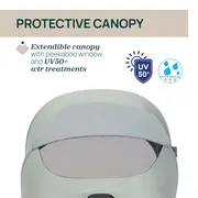 Carucior copii 3 in 1 Chicco Seety, cu scaun auto Kory Plus I-Size, Sage (Verde), 0luni+ CHC8709776+8709876+8714645-8