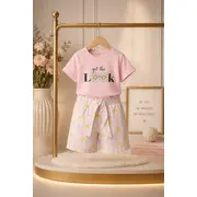 Set copii 2 piese bumbac imprimeu casual confortabil bp36045-1