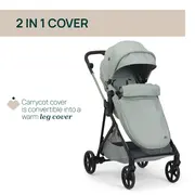 Carucior copii 3 in 1 Chicco Seety, cu scaun auto Kory Plus I-Size, Sage (Verde), 0luni+ CHC8709776+8709876+8714645-8