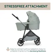 Carucior copii 3 in 1 Chicco Seety, cu scaun auto Kory Plus I-Size, Sage (Verde), 0luni+ CHC8709776+8709876+8714645-8