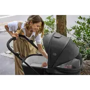 Carucior copii 3 in 1 Chicco Seety, cu scaun auto Kory Plus I-Size, Sandshell (Bej), 0luni+ CHC8709743+8709843+8714645-8