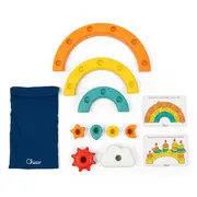 Jucarie de sortare si indemanare Chicco 2 in 1 Curcubeu, 1-3ani CHC12198-1