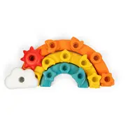 Jucarie de sortare si indemanare Chicco 2 in 1 Curcubeu, 1-3ani CHC12198-1