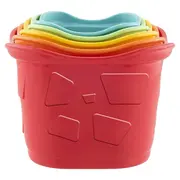 Jucarie ecologica de sortare si stivuire Chicco 2 in 1 Invatam sa numaram, 6-24luni CHC0937310-1