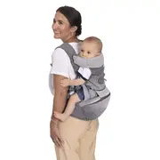 Marsupiu ergonomic multifunctional Chicco Airy Hip Fit 3 in 1, Pebble (Gri), 0 luni+ CHC8718812-8