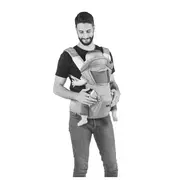 Marsupiu ergonomic multifunctional Chicco Hip Seat cu suport pentru sold, HazelWood (Bej), 0luni+ CHC79147-8_HAZELWOOD