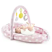 Salteluta BabyNest cu bara jucarii Between parents (Culoare: Turcoaz) JEMbj_4896