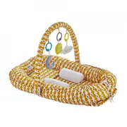 Salteluta BabyNest cu bara jucarii Between parents (Culoare: Turcoaz) JEMbj_4896