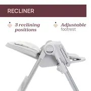 Scaun de masa Chicco Polly Armonia Steel, 0luni+ CHC8714005-8