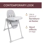 Scaun de masa Chicco Polly Armonia Steel, 0luni+ CHC8714005-8