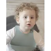 Set diversificare 4 piese din silicon BabyJem: bavetica, farfurie, lingurita si pahar (Culoare: Roz) JEMbj_7282