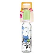 Biberon sticla 250 ml cu tetina silicon pt lapte, nr 1, nip 35015