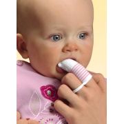 Periuta de dinti antibacteriana cu ioni de argint, pentru folosire pe deget, 0-12 luni, nip 37070