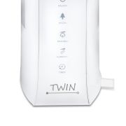 Umidificator cu ionizare si difuzor arome TWIN alb, Airbi BI3222