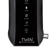 Umidificator cu ionizare si difuzor arome TWIN negru, Airbi BI3221