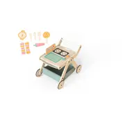 Antepremergator model BBQ din lemn 5 in 1 MamaToyz cu masuta de activitati JEMMtyz_tch