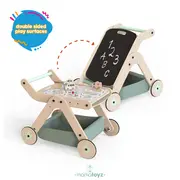 Antepremergator model CITY din lemn 5 in 1 MamaToyz cu masuta de activitati JEMMtyz_tcit