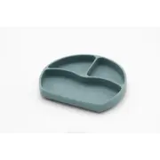 Farfurie din silicon cu 3 compartimente pentru auto-diversificare BabyJem (Culoare: Vernil) JEMbj_7154