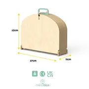 Parcare portabila de masinute din lemn, MamaToyz JEMMtyz_cry