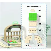 Parcare portabila de masinute din lemn, MamaToyz JEMMtyz_cry