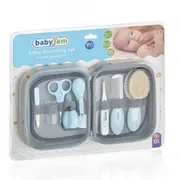 Set ingrijire unghii bebelusi cu 9 piese BabyJem Grooming Set (Culoare: Bleu) JEMbj_3632