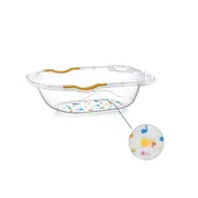 Cadita transparenta cu dop de scurgere, Babyjem JEMbj_031