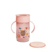 Cană antrenament 360&deg;, 340 ml, roz, Forest, Suavinex JEM8426420070164